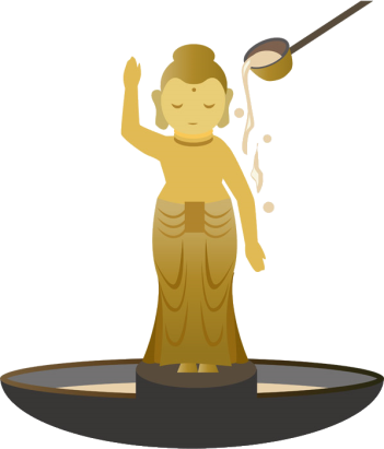 誕生仏　甘茶の由来